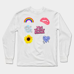 Positive sticker pack Long Sleeve T-Shirt